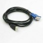 Câble HDMI vers VGA 1.8m Noir