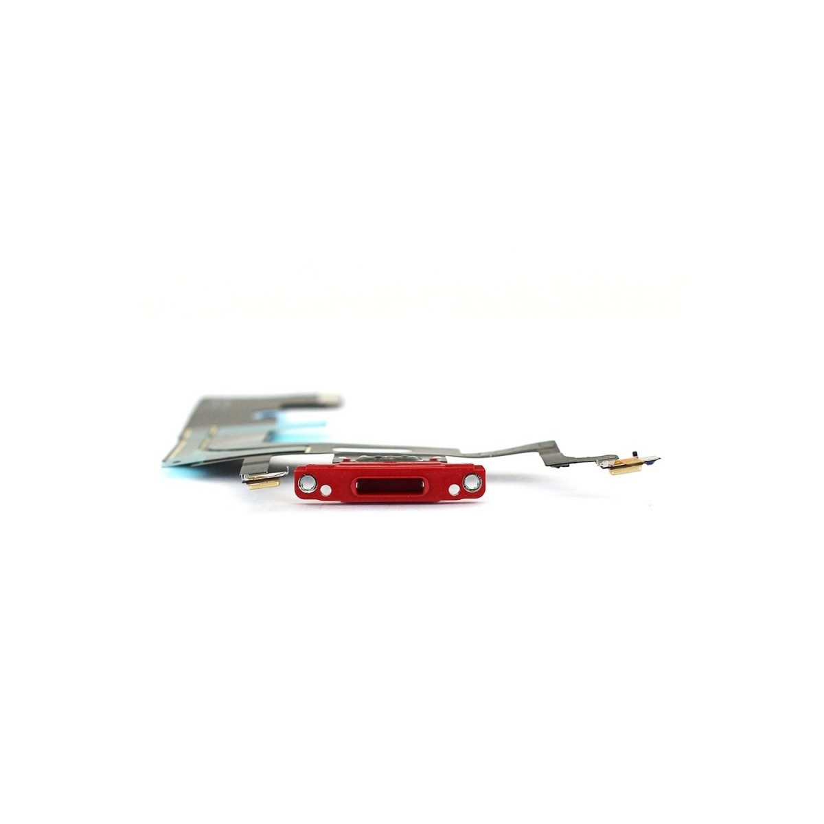 Nappe connecteur port de charge charging flex pour iPhone Xr Rouge