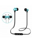 Écouteurs Bleu Bluetooth Sans Fil Stéréo Casque Sport Magnétique Sans Fil