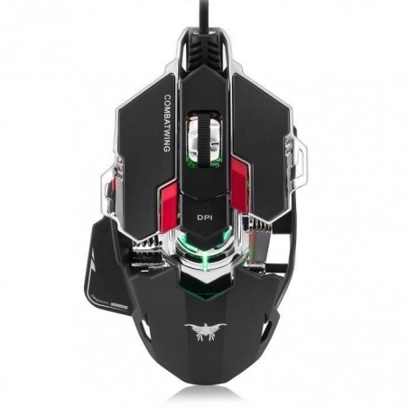 Souris CW20 4800 DPI avec 10 Boutons souris de Jeu pour Gamer