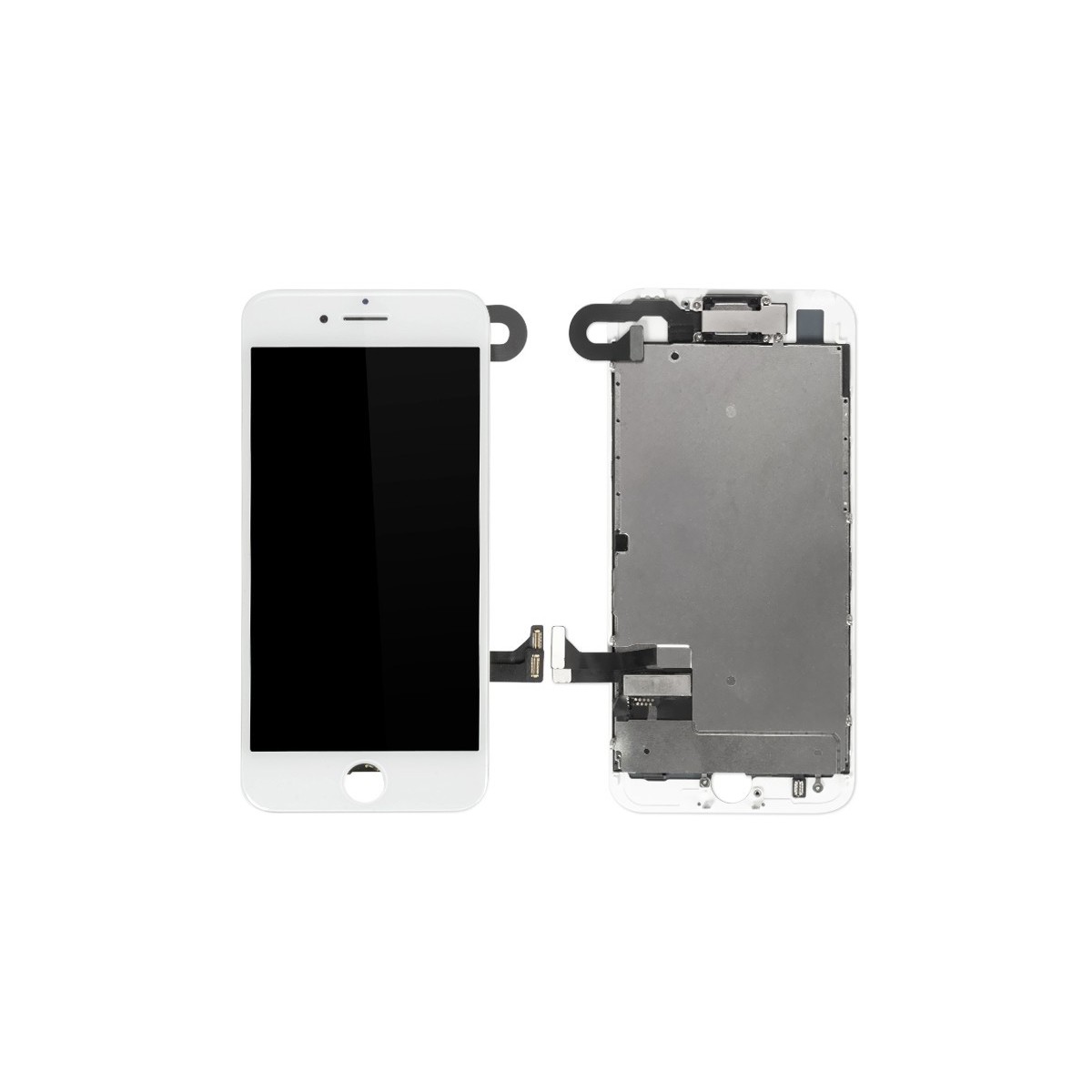 BLOC LCD POUR IPHONE 8 BLANC ASSEMBLÉ VITRE TACTILE + ECRAN LCD SANS OUTILS