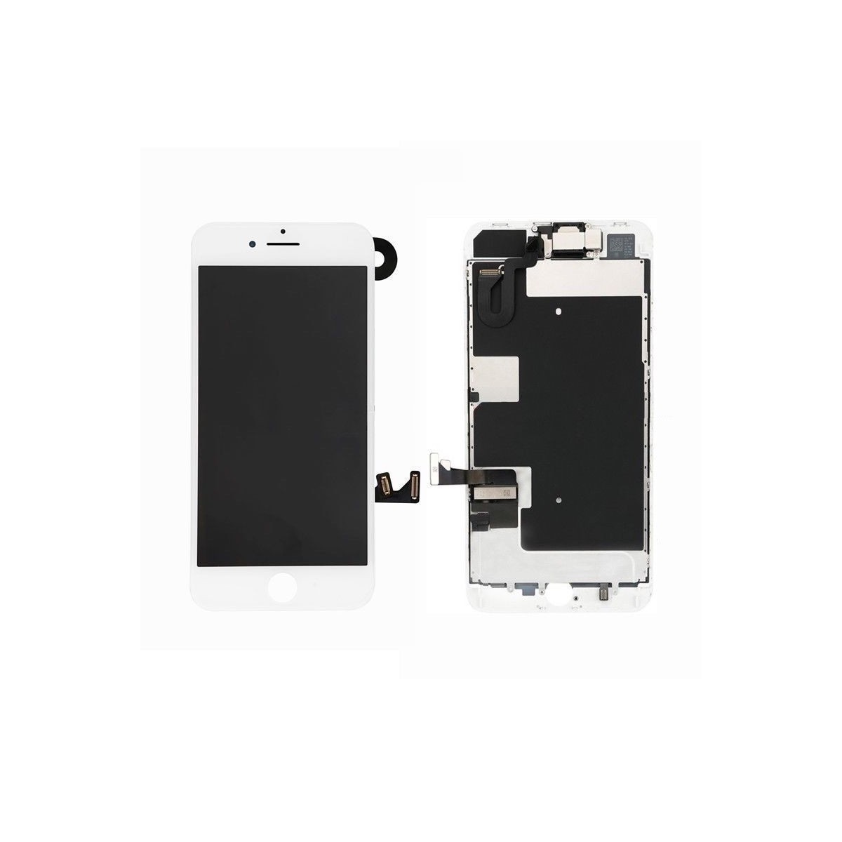 BLOC LCD POUR IPHONE 8 PLUS BLANC ASSEMBLÉ VITRE TACTILE + ECRAN LCD SANS OUTILS