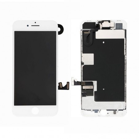 BLOC LCD POUR IPHONE 8 PLUS BLANC ASSEMBLÉ VITRE TACTILE + ECRAN LCD SANS OUTILS
