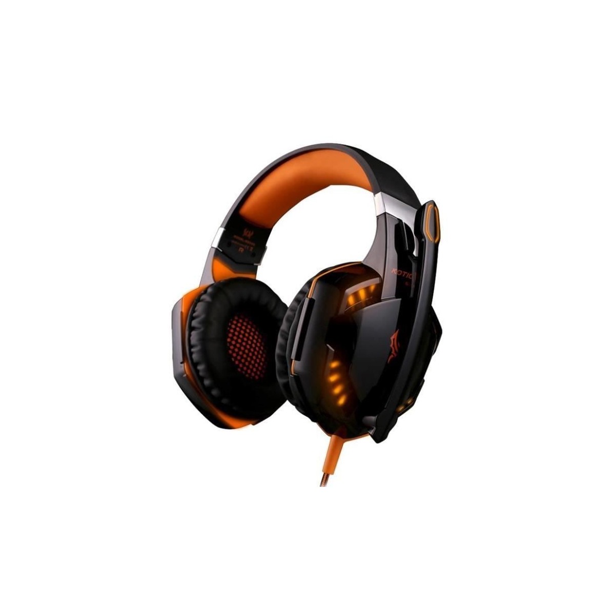 Casque Orange Réglable anti-bruit du jeux pour ordinateur Apple PS3 KOTION EACH G2000