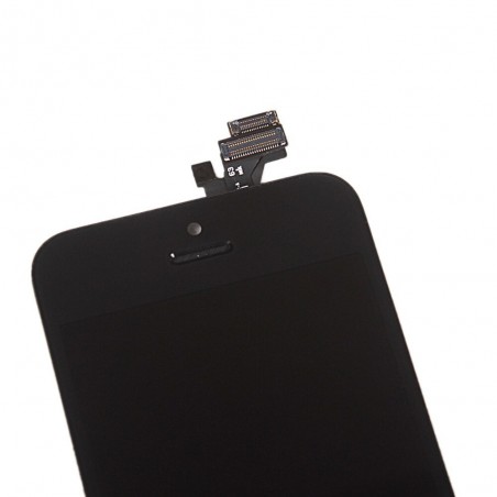 ECRAN LCD POUR IPHONE 5 NOIR RETINA VITRE TACTILE SUR CHASSIS SANS OUTILS