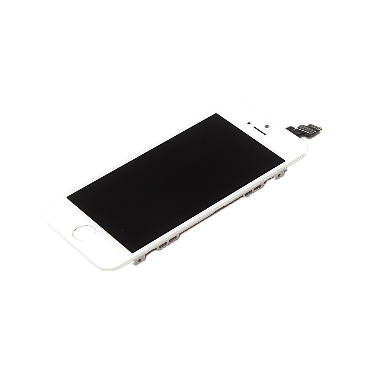 ECRAN LCD POUR IPHONE 5 BLANC RETINA VITRE TACTILE SUR CHASSIS SANS OUTILS