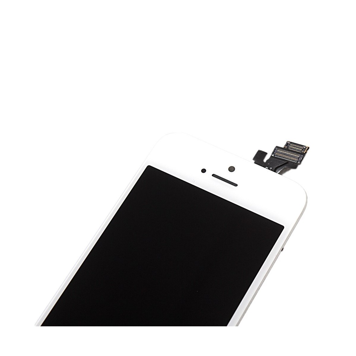 ECRAN LCD POUR IPHONE 5 BLANC RETINA VITRE TACTILE SUR CHASSIS SANS OUTILS