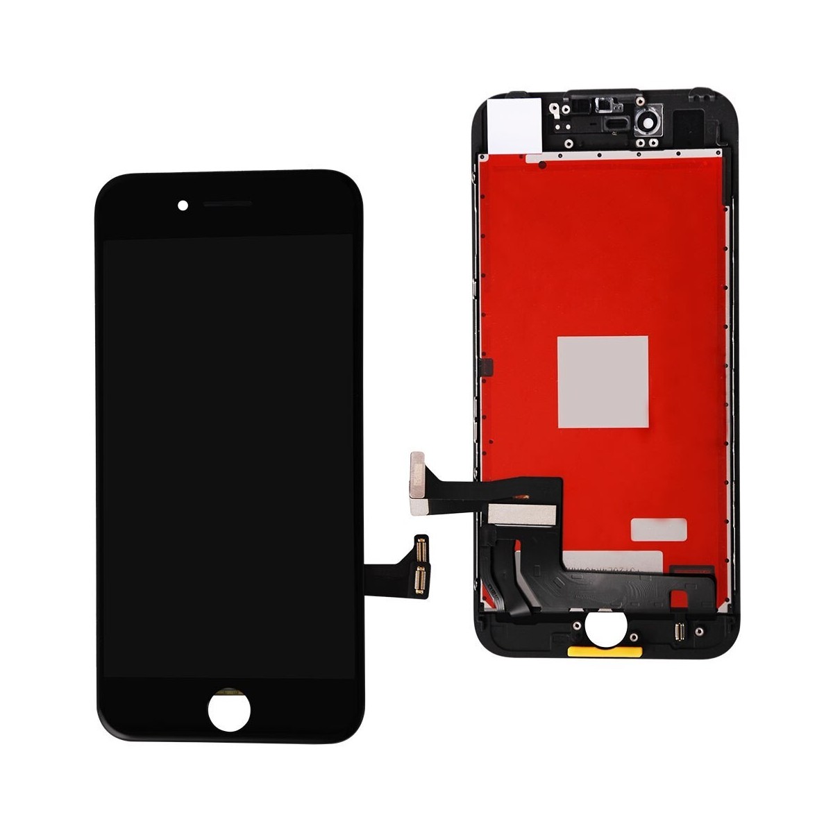 ECRAN LCD POUR IPHONE 7 NOIR + VITRE TACTILE SUR CHASSIS SANS OUTILS