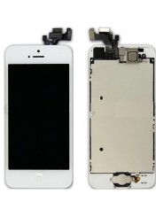 BLOC COMPLET ASSEMBLÉ VITRE TACTILE + ECRAN LCD RETINA IPHONE 5 BLANC