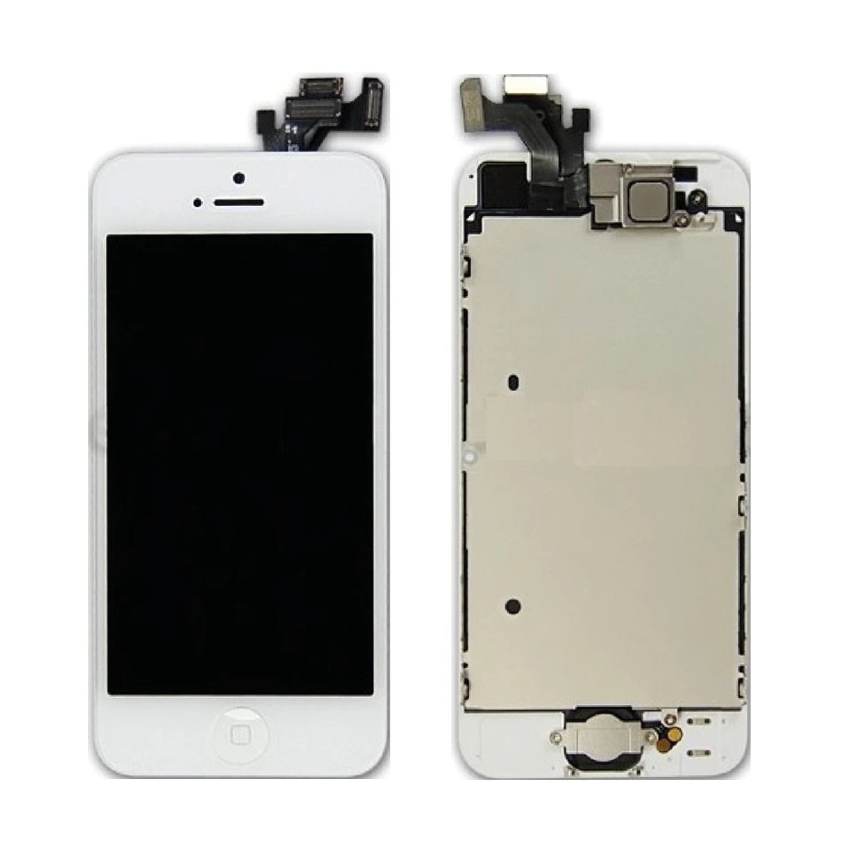 BLOC COMPLET ASSEMBLÉ VITRE TACTILE + ECRAN LCD RETINA IPHONE 5 BLANC