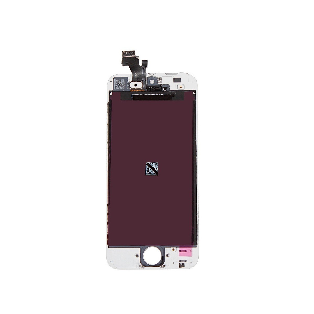 ECRAN LCD RETINA VITRE TACTILE SUR CHASSIS IPHONE 5 BLANC
