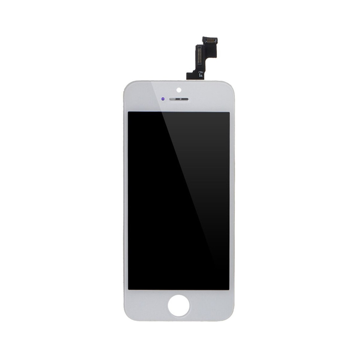 ECRAN LCD POUR IPHONE 5S BLANC RETINA + VITRE TACTILE SANS OUTILS