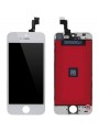 ECRAN LCD RETINA + VITRE TACTILE COMPLET SUR CHASSIS IPHONE 5S/SE BLANC