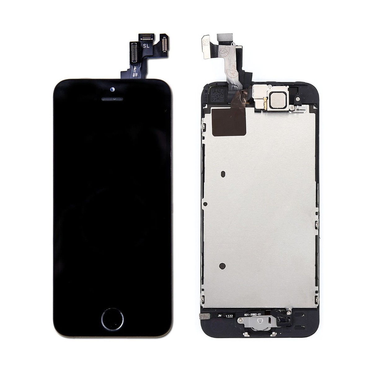 BLOC LCD POUR IPHONE 5S NOIR ASSEMBLÉ VITRE TACTILE + ECRAN LCD RETINA SANS OUTILS