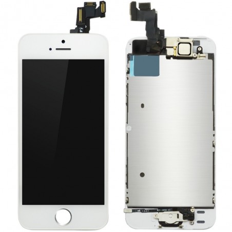 BLOC LCD POUR IPHONE 5S BLANC ASSEMBLÉ VITRE TACTILE + ECRAN LCD RETINA SANS OUTILS