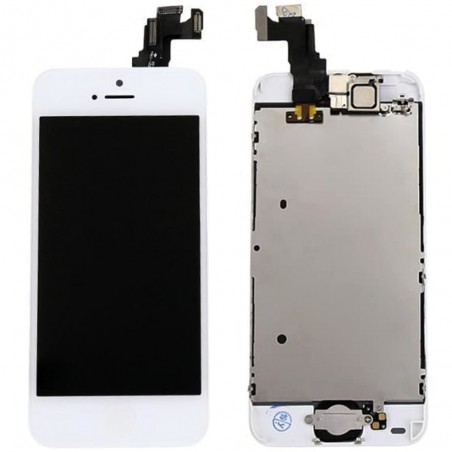 BLOC LCD POUR IPHONE 5C BLANC ASSEMBLÉ VITRE TACTILE + ECRAN LCD RETINA SANS OUTILS