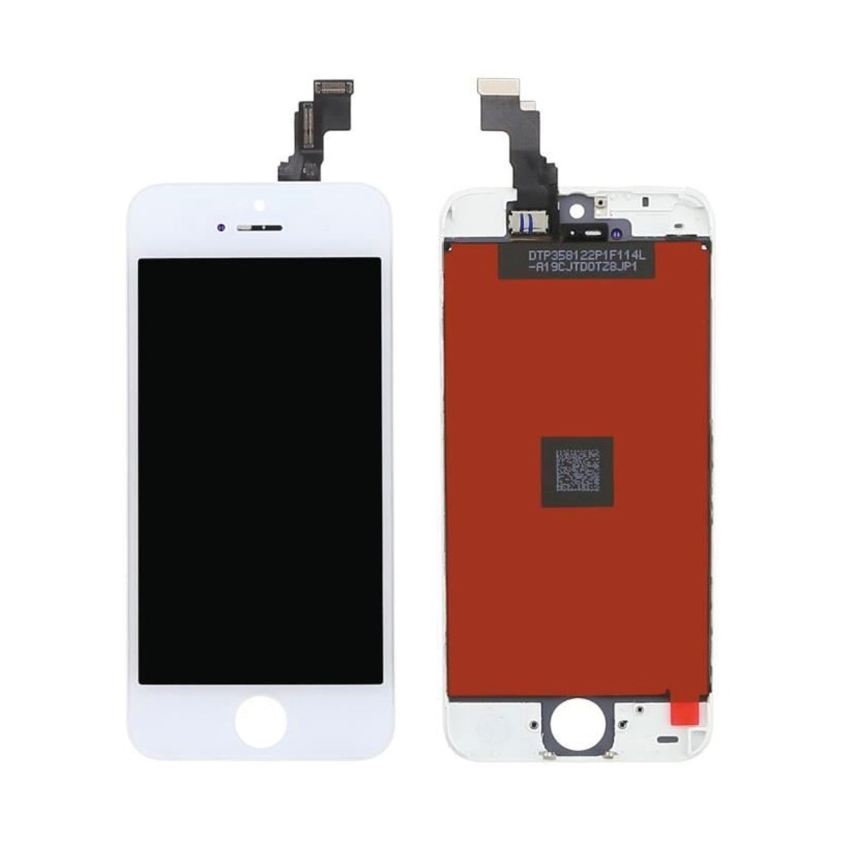 ECRAN LCD RETINA + VITRE TACTILE SUR CHASSIS IPHONE 5С BLANC