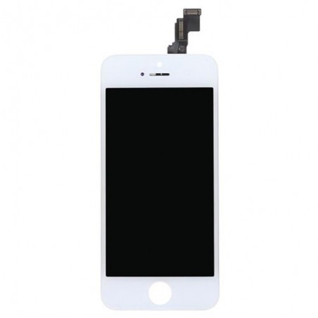 ECRAN LCD POUR IPHONE 5С BLANC RETINA + VITRE TACTILE SUR CHASSIS SANS OUTILS