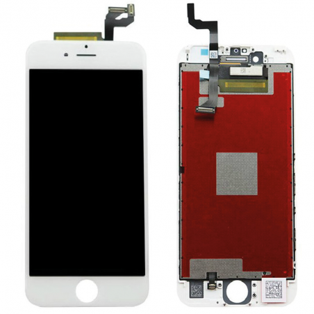 ECRAN LCD POUR IPHONE 6S PLUS BLANC RETINA + VITRE TACTILE SANS OUTILS