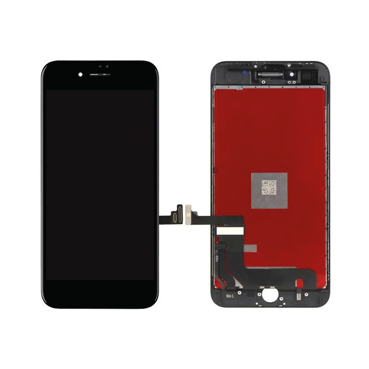 ECRAN LCD + VITRE TACTILE SUR CHASSIS POUR IPHONE 8 NOIR