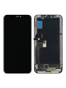ECRAN POUR IPHONE XS NOIR OLED VITRE TACTILE SUR CHASSIS SANS OUTILS
