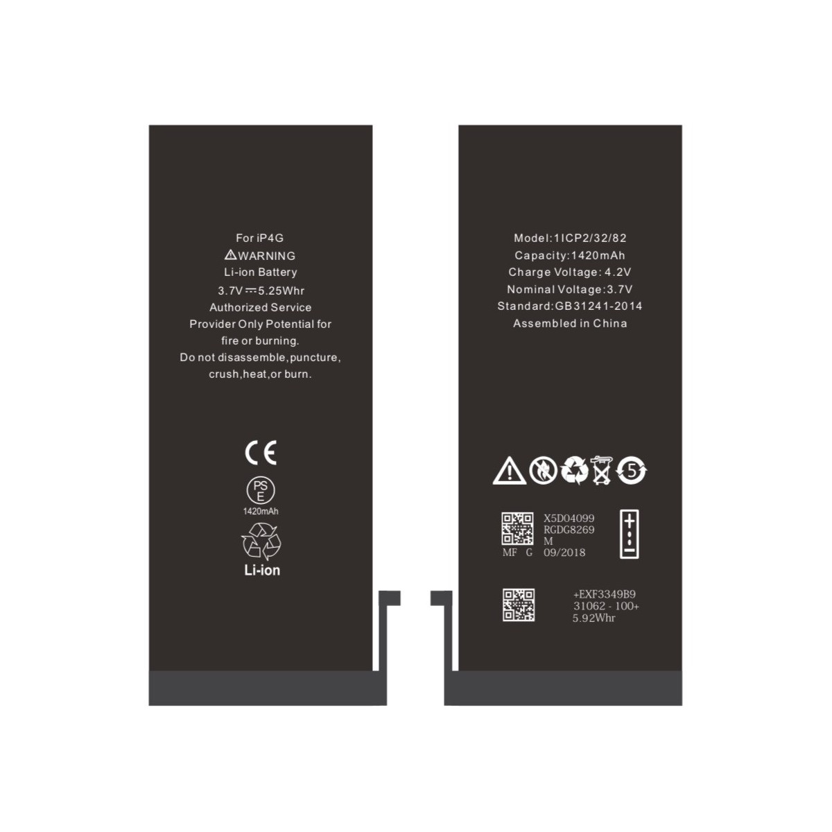 BATTERIE INTERNE NEUVE DE REMPLACEMENT POUR IPHONE 4 SANS OUTILS