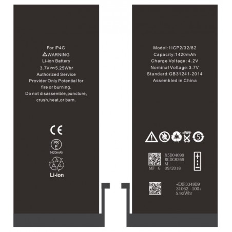 BATTERIE POUR IPHONE 4 INTERNE NEUVE DE REMPLACEMENT SANS OUTILS