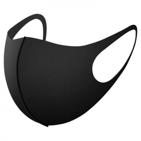 Masque Noir Unisexe en soie glacée anti-poussière