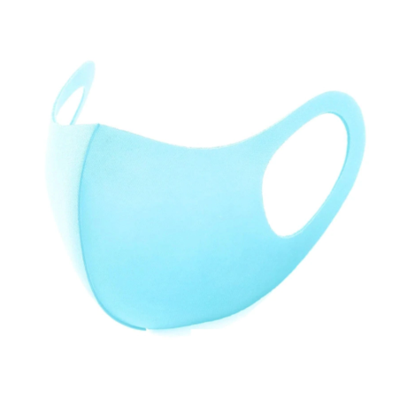 Masque Bleu Unisexe en soie glacée anti-poussière