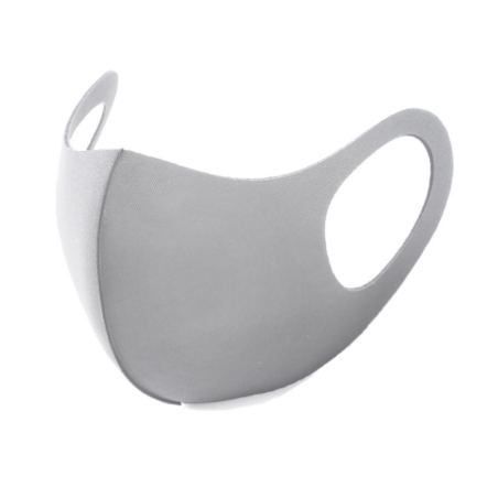 Masque Gris Unisexe en soie glacée anti-poussière