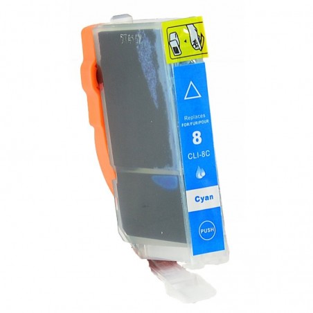 1 Cartouche Cyan compatible avec Canon CLI-8C