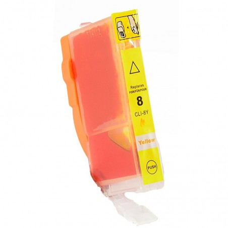 1 Cartouche Yellow compatible avec Canon CLI-8Y