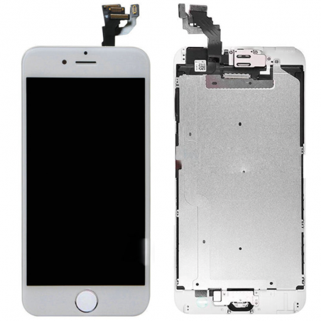 BLOC LCD POUR IPHONE 6 PLUS BLANC TOUT ASSEMBLÉ VITRE TACTILE + ECRAN LCD SANS OUTILS