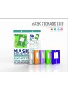 5 Boîtes de Rangement pour Masque Clip Anti-poussière en Plastique