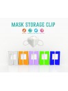 5 Boîtes de Rangement pour Masque Clip Anti-poussière en Plastique