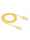 Câble chargeur HAWEEL 1m Micro usb Jaune