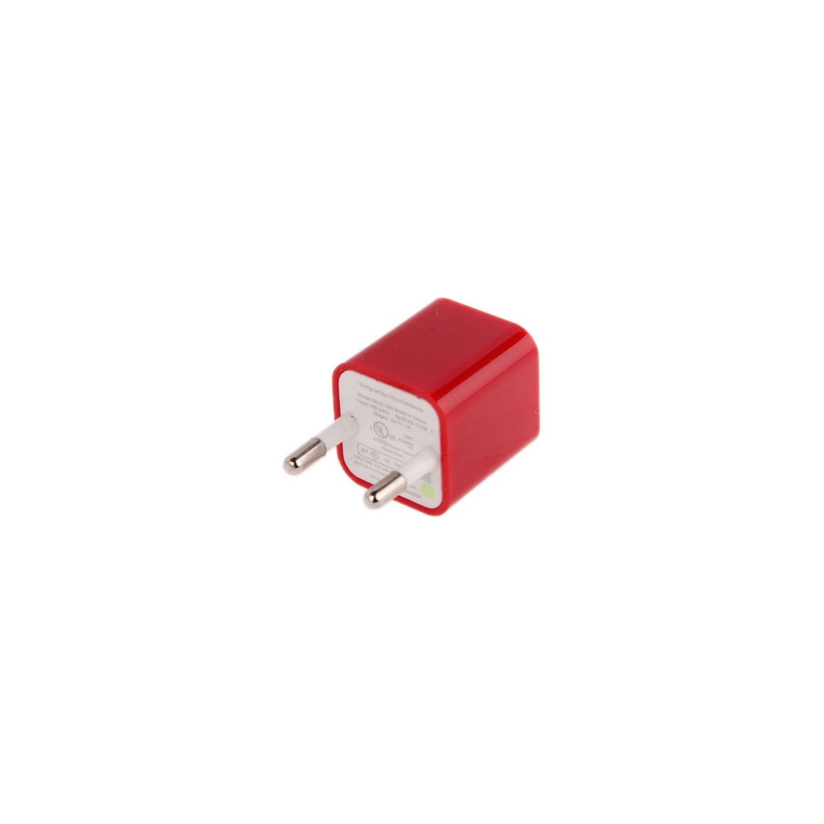 Chargeur Secteur USB pour iPhone Rouge