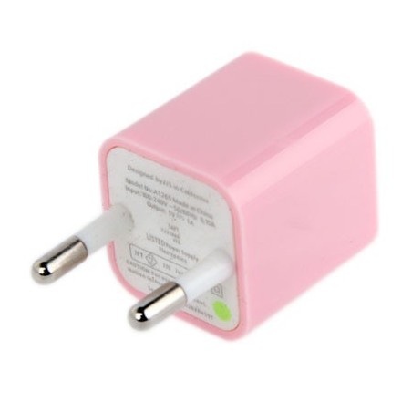 Chargeur Secteur USB pour iPhone Rose