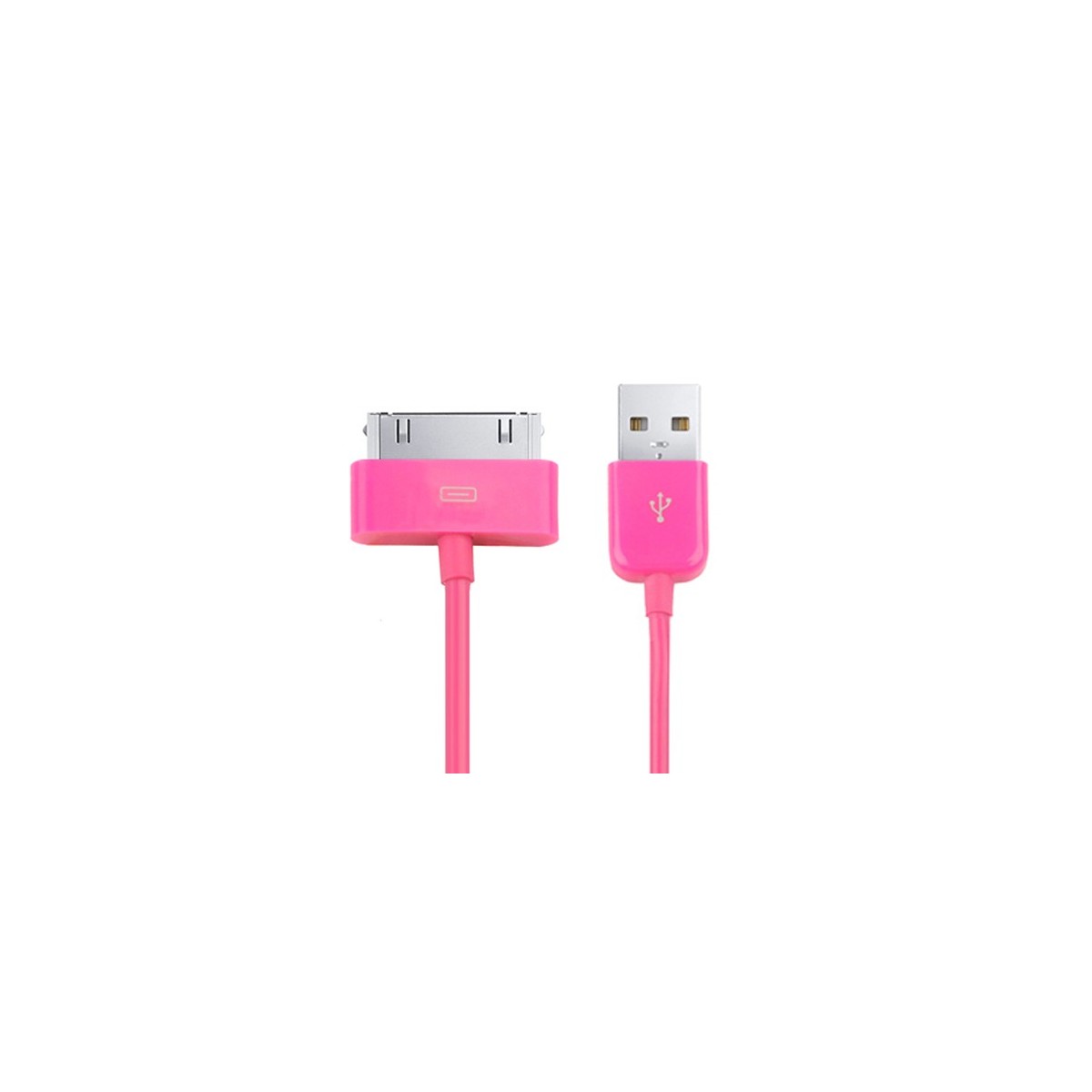 Câble de synchronisation USB pour iPhone 4 & 4S 1m Magenta