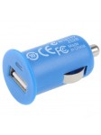 Chargeur de voiture Allume Cigare USB 12/24V 5V 1A Bleu