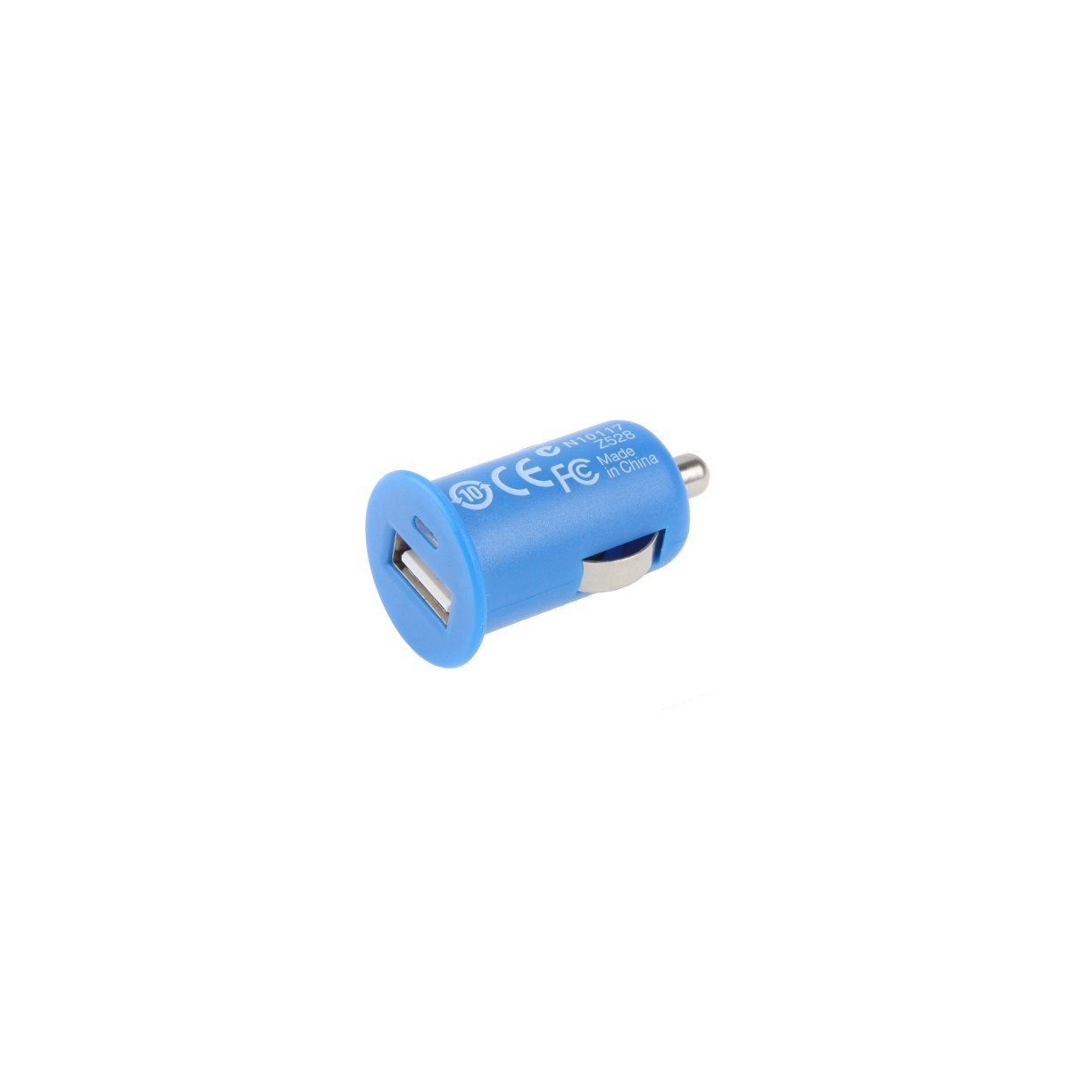 Chargeur de voiture Allume Cigare USB 12/24V 5V 1A Bleu