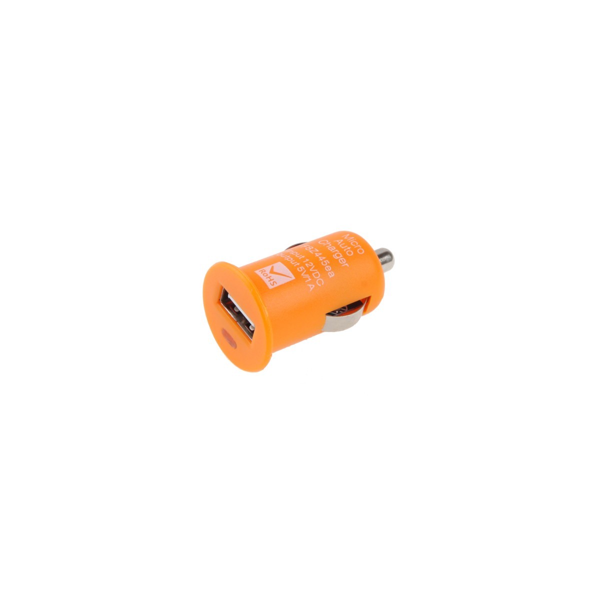 Chargeur de voiture Allume Cigare USB 12/24V 5V 1A Orange