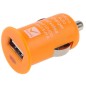 Chargeur de voiture Allume Cigare USB 12/24V 5V 1A Orange Chargeur de voiture Allume Cigare USB 12/24V 5V 1A Orange