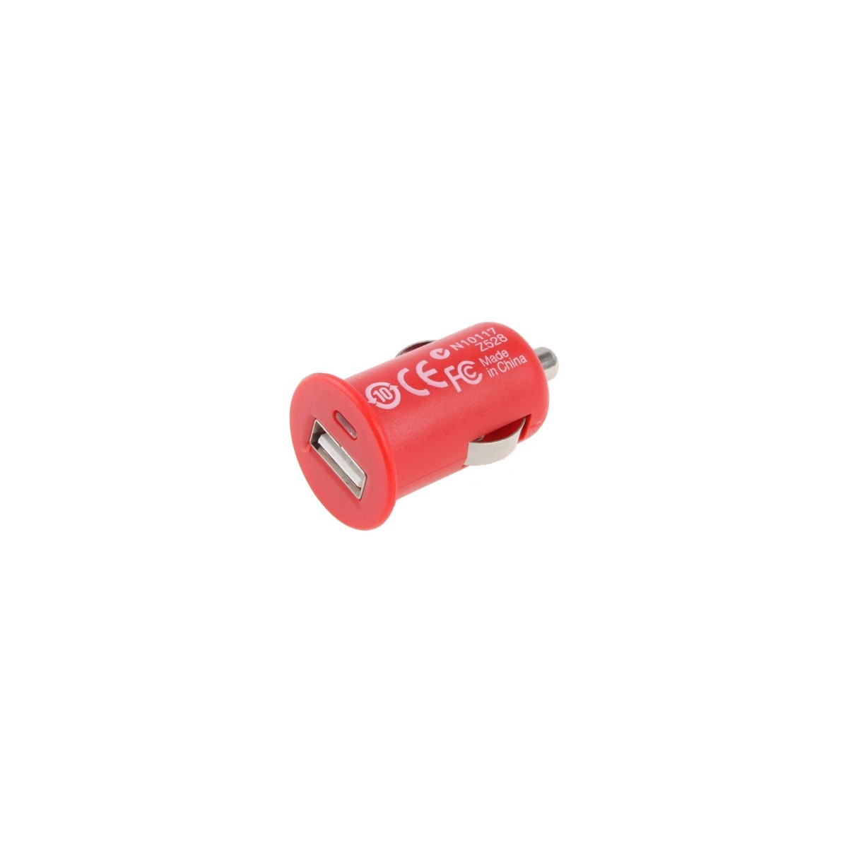 Chargeur de voiture Allume Cigare USB 12/24V 5V 1A Rouge