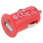 Chargeur de voiture Allume Cigare USB 12/24V 5V 1A Rouge Chargeur de voiture Allume Cigare USB 12/24V 5V 1A Rouge