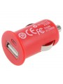 Chargeur de voiture Allume Cigare USB 12/24V 5V 1A Rouge