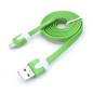 Câble chargeur plat 1m Micro usb Vert Câble chargeur plat 1m Micro usb Vert