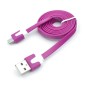 Câble chargeur plat 1m Micro usb Magenta Câble chargeur plat 1m Micro usb Magenta