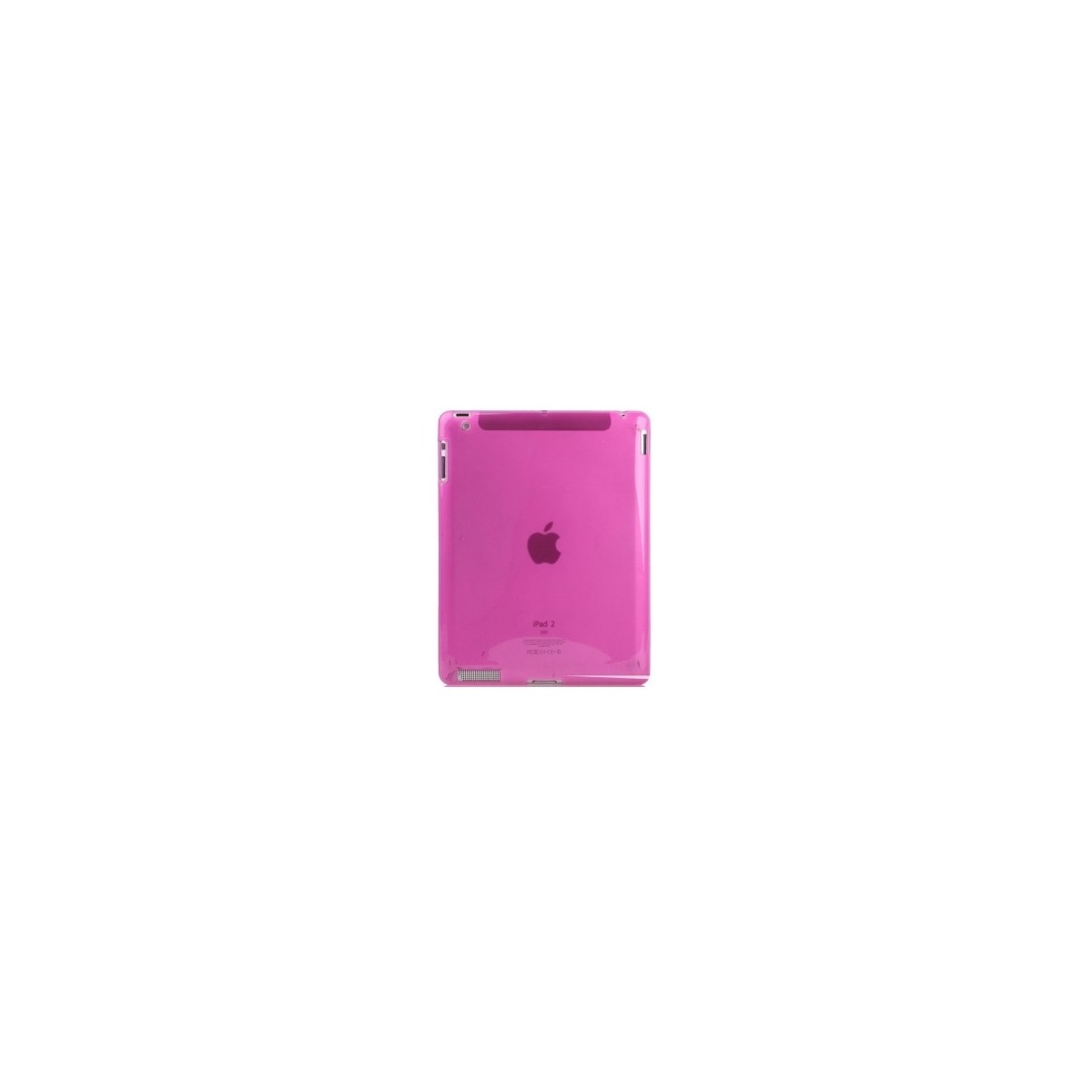 Coque Silicone Gel iPad 2 Rose