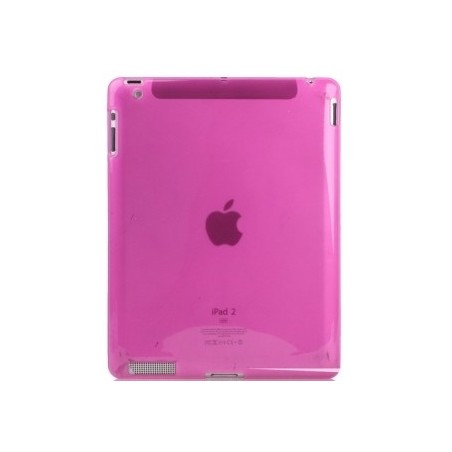 Coque Silicone Gel iPad 2 Rose